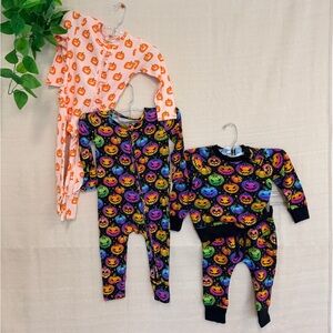 Colorful Pumpkin Kids Costume Set bundle